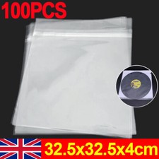 100PCS 12" PLASTIC-OUTER POLYTHENE RECORD SLEEVES VINYL RECORD ALBUMS PROTECTION