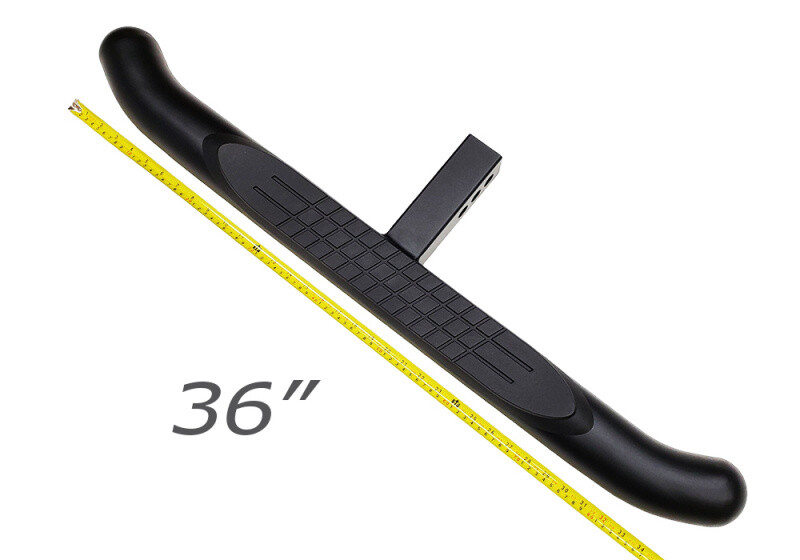 Aazon.co: Universal Black Aluinu Trailer Tow Hitch Step Bar Rear Buper Guard Fits 2