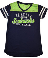 NFL Team Apparel Youth Girls Seattle Seahawks Shirt New Medium 7/8 