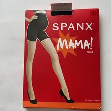 Spanx Maternity Mama All Day Support Shorts Mid-Thigh Shaper Black Size A