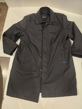 TNGT Today 'N Going On Tomorrow Mens Long Dresss Coat Black Size LG Water Resist