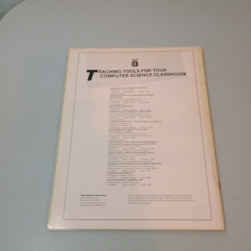 Journal of Pascal, ADA, and Modula-2 Magazine Lot Vol. 4 1-6 Complete Year 1985 - Picture 5 of 13