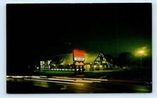 PEORIA, Illinois IL~ Roadside KRAMER'S RESTAURANT Neon Sign Night 1960s Postcard