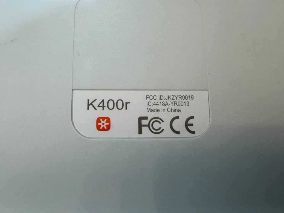 Logitech Wireless K400R 79 Key Slim Keyboard w/3.5" Touchpad w/ USB Dongle - Image 2 of 4