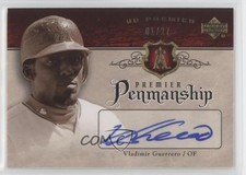 2007 Upper Deck Premier Penmanship Gold 1/27 Vladimir Guerrero Auto HOF q9p