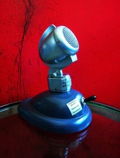 Vintage 1940's Turner 22X crystal microphone old antique w Shure S36 desk stand