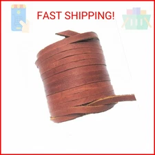 Dangerous Threads Lace Lacing Leather Topgrain Latigo Medium Saddle Brown 12 Fee