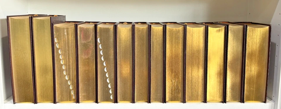 Easton Press 13V OXFORD COMPANION & DICTIONARY SET Literature Thesaurus LEATHER - Image 4 of 4