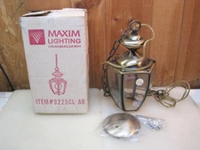 Maxim Lighting Williamsburg 3225CLAB Solid Brass Outdoor Pendant Light B8024