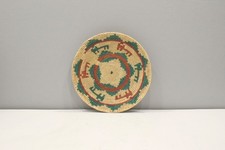 African Basket Botswana Natural Colors South Africa Woven Palm Food Basket