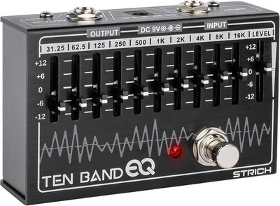 STRICH Ten Band Equalizer Pedal für E-Gitarre oder Bass - Effektpedal