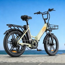 E-Bike Klapprad 20 Zoll Elektrofahrrad 20.8Ah DoppelAkku Electric Bike 55N.M 36V