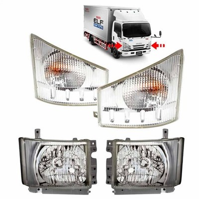 ISUZU NPR NQR HD 2008 2015 LKW-Blinker, Scheinwerfer, Ecklampen, 4-teiliges...