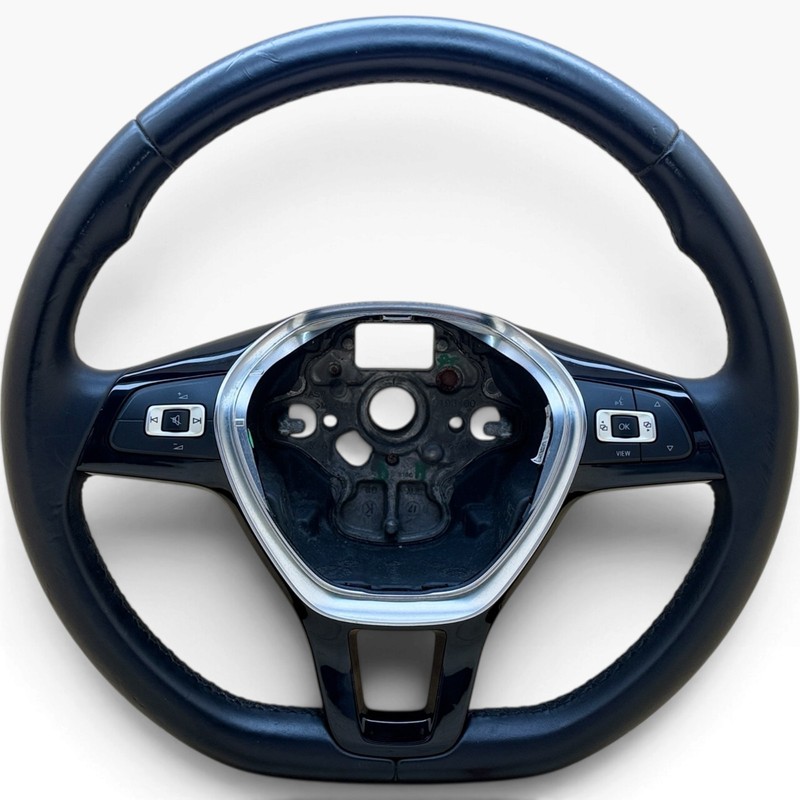 Volante Volkswagen Golf Vii 2012-2019 in Pelle Usato Originale 5g0419091 - Immagine 1