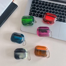 For Apple AirPods Case 4 3 2 1 Silicone Protector Shockproof Full Cover Keychain