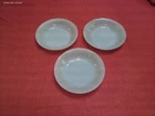 3 Vintage Anchor Hocking Fire King Jadeite Jane Ray Soup Salad Bowl 7 1/2"