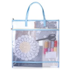 16.5x16.5 Inch Sewing Project Bag, Bags for Quilting with blue