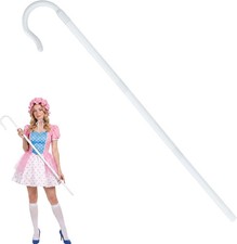 tiggell Shepherd Staff Cane, Shepherd Hook Prop for Adult Halloween Costume