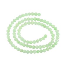 93 Pcs 4mm Natural Stone Beads Round Gemstone Quartz Beads Clear Green