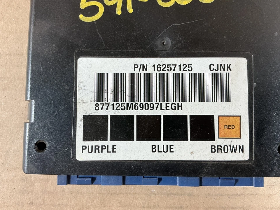Chevrolet Blazer BCM 1999 BCU módulo de control de carrocería módulo de unidad 16257125 Foto 4 de 4
