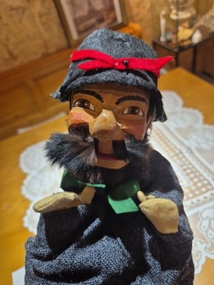 Hohnsteiner Kasperpuppe Handpuppe, Wachtmeister hand puppet Räuber  KOPF CA 10CM