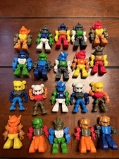 20 Robotic Action Figures Approximately 3” Tall With Movable Parts