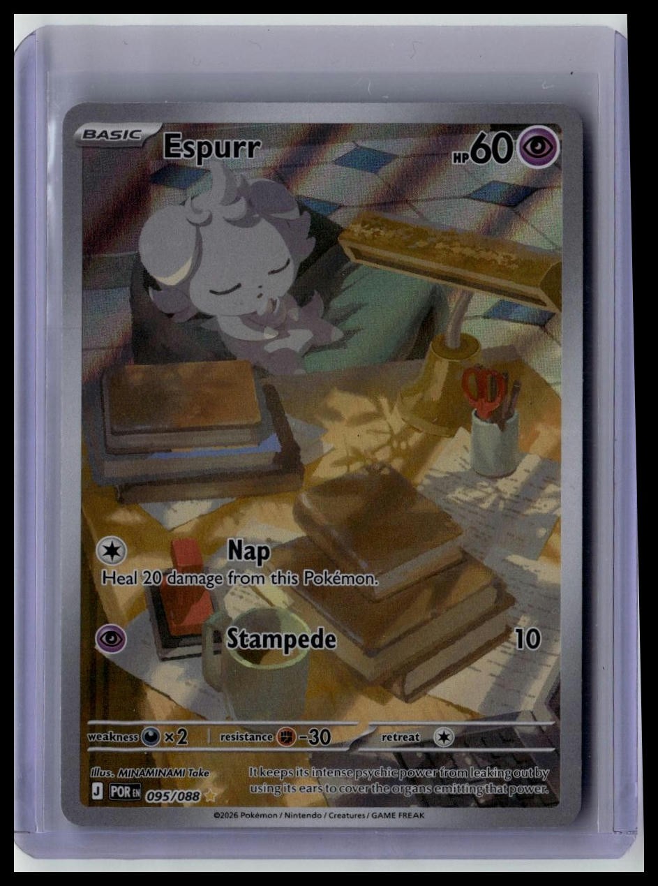 Espurr Holo Illustration Rare ME03: Perfect Order 095/088 NM