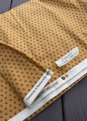 Quilt Fabric - Jo Morton For Andover 2010 - Gold w/ Brown