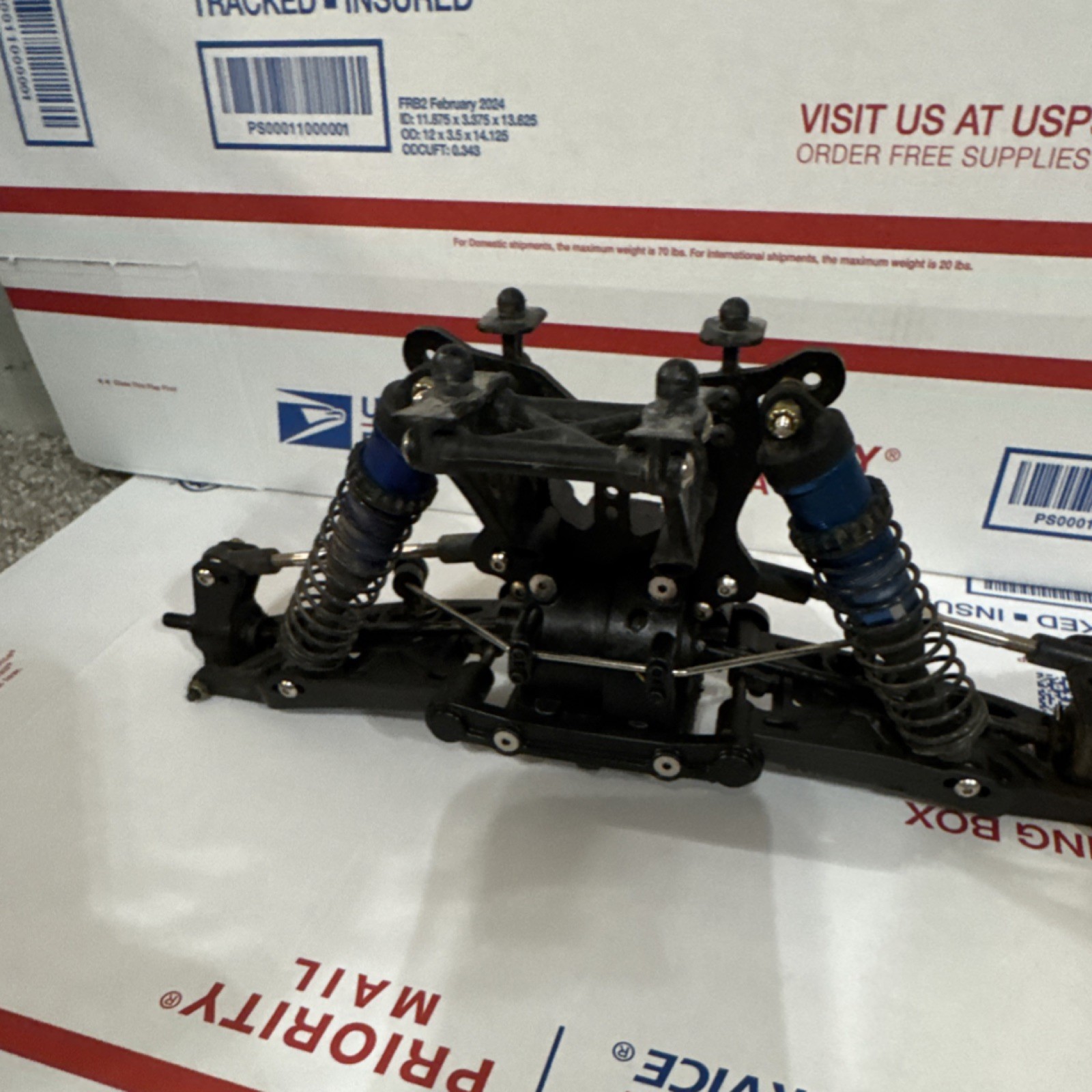 Suspension Arm Assembly Black Blue Chassis Parts With Blue S