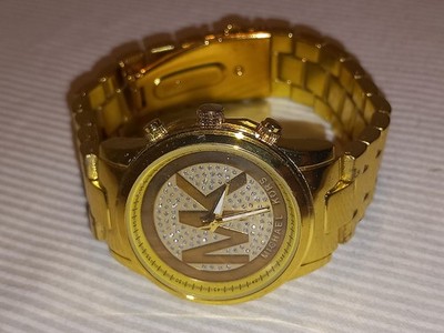 Michael Kors Runway MK1038 38mm Armbanduhr Goldfarben MK Metall