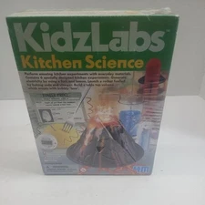 KidzLabs Kitchen Science Lab Kit Contains 6 Kids Experiments Ages 8+ New Sealed