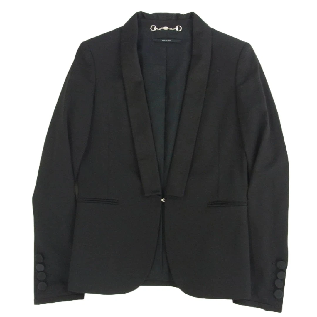 Gucci 382374 giacca lana seta nera usata LIFE 0