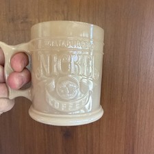 Vintage Whataburger Nickel Coffee Mug Milk Glass Butterscotch Amber Made in USA