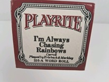 Play-Rite - Player Piano Word Roll - "I'm Always Chasing Rainbows" - 316-A