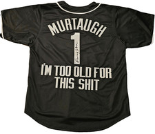 Danny Glover “Roger Murtaugh” Lethal Weapon Signed Jersey I'm Too Old JSA COA