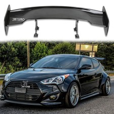 57car Rear Spoiler Wing Racing Gt Style Glossy Black For Hyundai Veloster Turbo