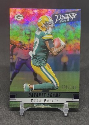 Davante Adams 2019 Panini Prestige Xtra Points Purple /100 #107 Packers