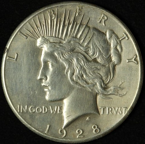 1928-P Peace Dollar — photo from the most recent tracked eBay sale