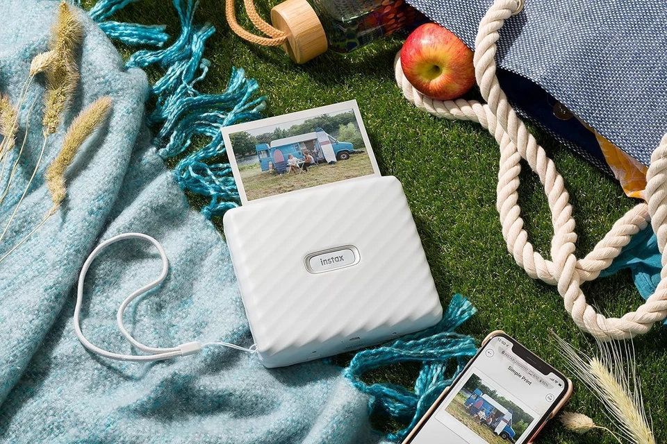 instax Link Wide Printer, Ash White Ash White WIDE smartphone printer - Image 2 of 4