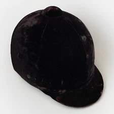 Vintage Equi-Royal Velvet Riding Helmet Equestrian Horse Purple Size 7 / 57