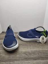 Oofos MenS Size 10.5 OOmg Blue Navy Lightweight Recovery Low Mesh Shoe New