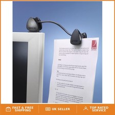 Sleek Black FlexClip Copyholder - Versatile Document Support for Workspaces