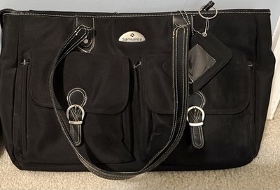 Samsonite Black Nylon Shoulder Bag for 15'' Laptop, Padded with Partitions
