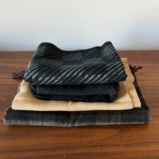 Men  s Scarf Lot of 4 Cashmere  Acrylic Winter Scarves Scotland Italy Japan