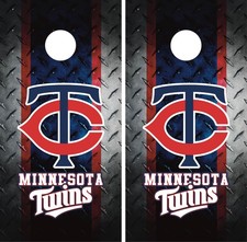Minnesota Twins Cornhole Board Wrap Skin Decal Baseball Vinyl Sticker VZ49