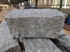 Granite Setts Cobbles, Cropped all sides, Silver Grey European Setts,