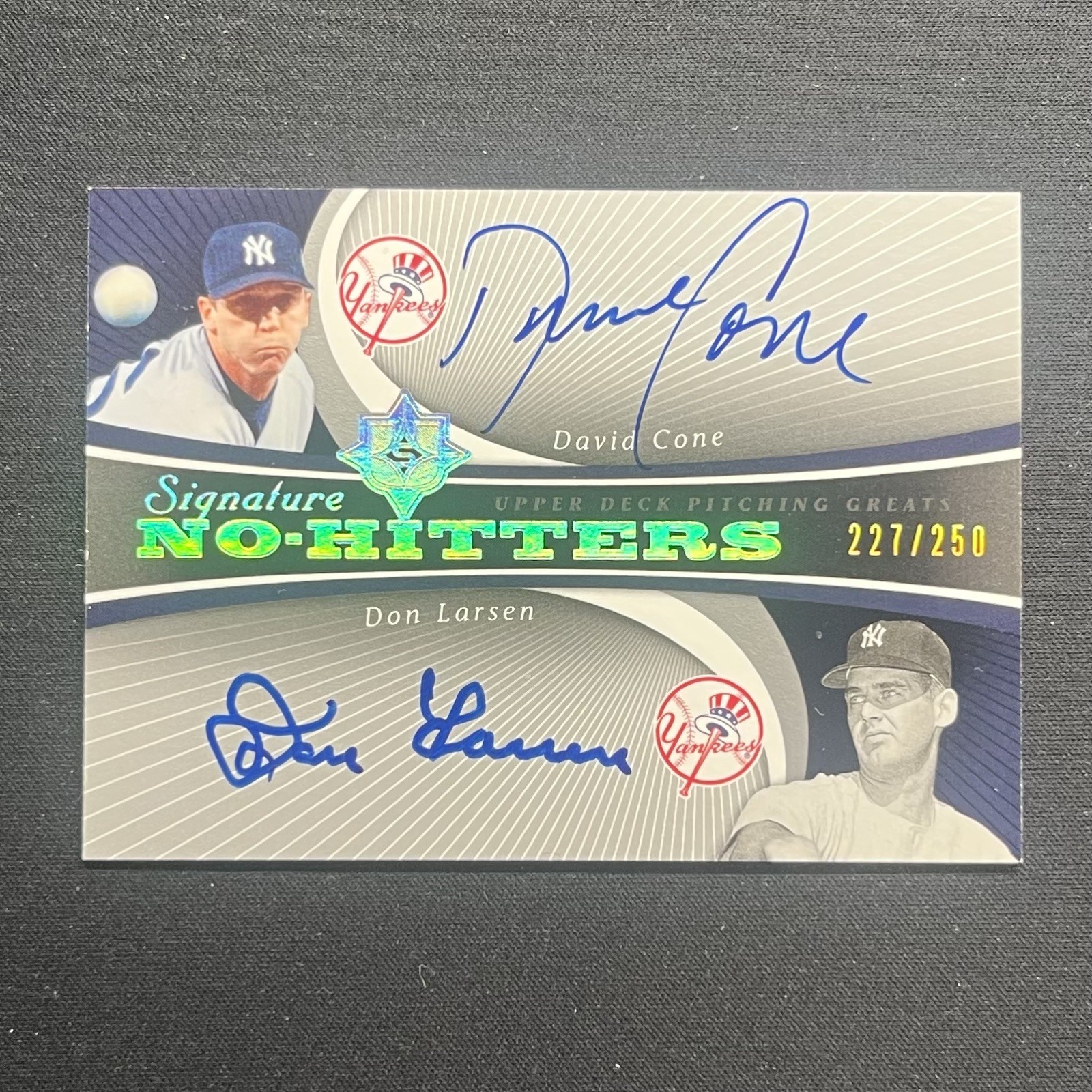 2005 Ultimate Signature Edition Signature No-Hitters David Cone Don Larsen /250