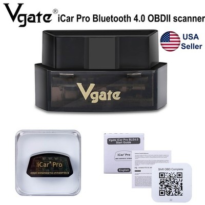 Vgate iCar Pro Bluetooth 4.0 OBDII Adapter Diagnostic Tool 2 YEAR WARRANTY
