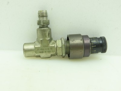 Parker Right Angle Metering /Shut-Off Valve 250 PSI  1/8'' NPT