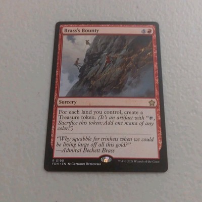 Brass's Bounty - Foundations MTG NM 